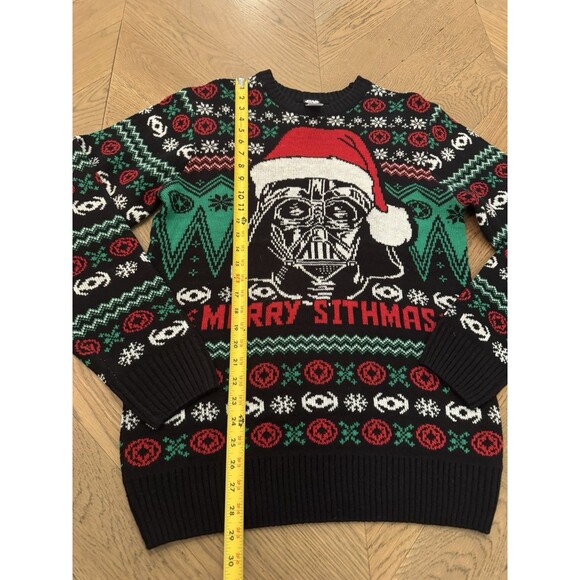 Official Star Wars Darth Vader “Merry Sithmas” Ugly Christmas Sweater Medium - Picture 5 of 7